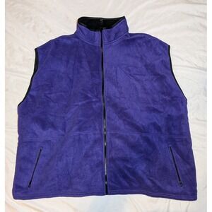 Colorado Timberline Women's Purple and‎ Black Full Zip Fleece Vest Size 6X
